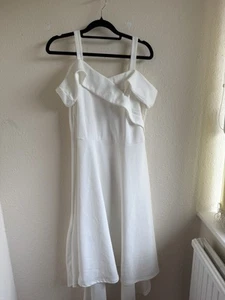 Yours Curve Women's Plus Size Cream Size 16 Dipped Hem New - Picture 1 of 11