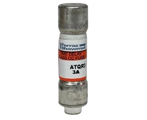 10-Pack Mersen Ferraz Shawmut ATQR3 Time Delay Fuses 3A 600V Class CC T218310 - Picture 1 of 6