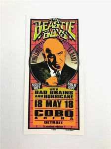 BEASTIE BOYS BAD BRAINS ROCKKONZERT SIEBDRUCK HANDZETTEL POSTER MARK ARMINSKI - Bild 1 von 1