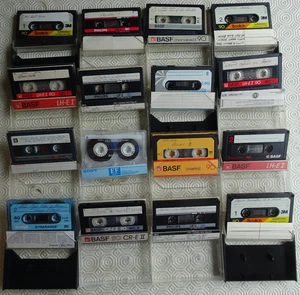 16 x used cassette tapes suitable to record on - Scotch, BASF, Sony etc - Picture 1 of 1