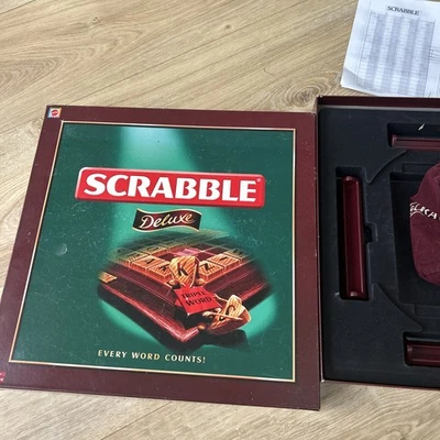 Scrabble Deluxe Edition Turntable Board Game Vintage 2000 - 100% Complete  - Image 1 of 4