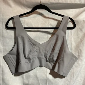 Honey Love LiftWear Damen-BH ohne Bügel V-Ausschnitt Größe 3X grau moondust kabellos - Bild 1 von 7