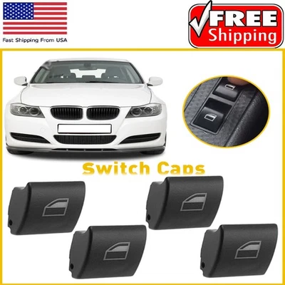 Juegos de 4 tapas de interruptor de ventana de botón de conductor para 330xi BMW 325xi 325i 2001 02-2005 Foto 1 de 4