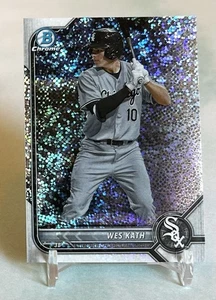 Wes Kath 2022 Bowman Chrome #BCP-204 Speckle Refractor #/299 Chicago White Sox - Picture 1 of 4