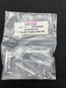 1965 1966  Dodge Dart GT Coronet Polara "DODGE" Trunk Hood Emblem 5 Letter Set - Bild 1 von 5