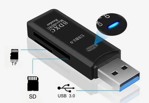 USB 3.0 Kartenleser Kartenlesegerät Adapter Stick Micro SD XC TF Card Reader - Bild 1 von 1
