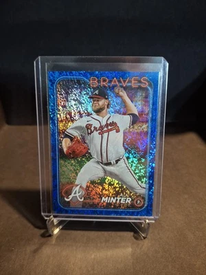 2024 Topps Series 2 - A.J. Minter #539 Blue Foil /999 - Atlanta Braves - Image 1 of 2