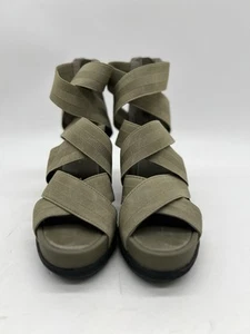 Sorel Joanie II Wedge Strappy Sandals Women’s 6.5M Khaki Green - Picture 1 of 9