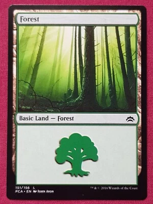 Magic The Gathering PLANECHASE ANTHOLOGY FOREST 151 land card MTG - Image 1 of 2