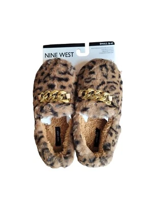 Novo Chinelo Feminino de Corrente Fofo Leopardo NINE WEST S (5-6) - Imagem 1 de 4