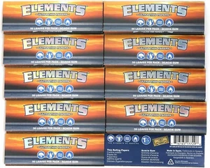 Elements 1.25 1 1/4 Size Ultra Thin Rice Rolling Paper, 50 Count (Pack of 10) - Picture 1 of 4