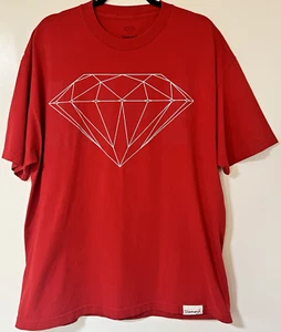 Y2K Vintage Diamond Supply Co. Skater-T-Shirt Größe XL rot Grafik Vintage - Bild 1 von 12