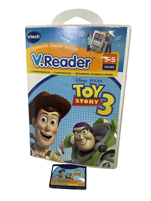 PIXAR TOY STORY 3 DISNEY VTECH V Reader Reading Learning Game 3-5 Years E-book - Image 1 of 4