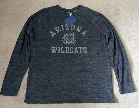 Gear For Sports Arizona Wildcats Size L Long Sleeve Gray Blue Sweatshirt NWT Cover