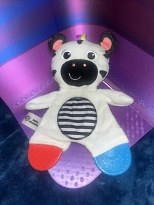 Baby Einstein Zen the Zebra 10" Teether Lovey Activity Crinkle Sensory Plush Toy - Picture 1 of 2