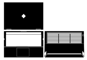 Carbon Vinyl Laptop Sticker Skin Decal Cover for HP Omen 17 CM1012na 17-cm2000TX - Picture 1 of 36