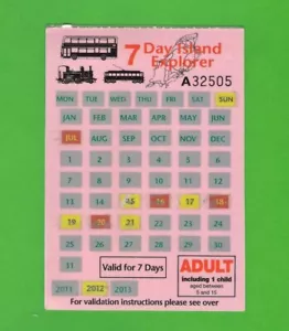 Isle of Man Transport - 7 Day Island Explorer Ticket - Bus Train Tram Adult 2012 - Picture 1 of 2