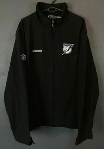 MINT REEBOK MEN'S TAMPA BAY LIGHTNING NHL HOCKEY JACKET SHIRT BLACK SIZE L LARGE - Picture 1 of 8