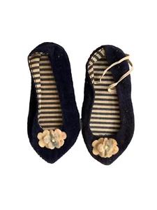 Marineblaue Samt gesprächige Cathy Puppenschuhe 60er Jahre Japan - Bild 1 von 2
