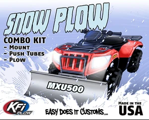 Kymco MXU500 - All Years - KFI ATV 48" Snow Plow Combo Kit - Picture 1 of 6