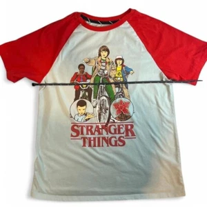 Stranger Things Graphic Short Sleeve Baseball Tee Size XL 16 Youth - Picture 1 of 4