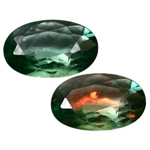 0,18 ct Bella Forma Ovale (4x3 mm) Cambio Colore Non Riscaldato Alessandrite - Foto 1 di 3