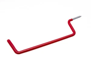 2 X Ganchos de Escalera Recubiertos de Plástico Rojo 245mm 6.7mm | Onestopdiy Nuevo - Imagen 1 de 1