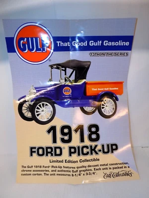 Póster vintage de camión cisterna ERTL Gulf 18" x 24" Foto 1 de 2