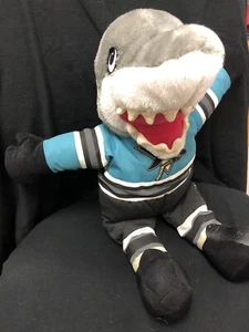 SJ Sharkie San Jose Sharks mascot stuffed plush puppet 18 inches Original RARE - Picture 1 of 12