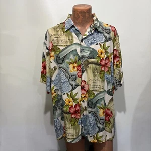 Camisa Tori Richard 2XL Le Isole Di Sandwich Floral Aloha Rayón Hawaiano Hecha en EE. UU. - Imagen 1 de 5