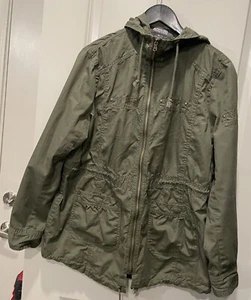 Women’s Kenneth Cole Reaction Olive Green Lightweight Jacket Size Medium  - Picture 1 of 8