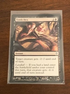 Magic the Gathering Worldwake Tomb Hex - Picture 1 of 2