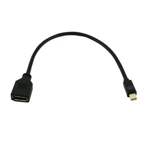 Displayport DP Female to Mini Display Port Male Cable for Apple MC PC 30cm/1ft - Picture 1 of 7