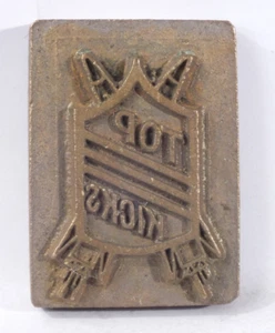 TOP KICKS: Brass Leather Stamp: TJ Edwards Millers Falls - Picture 1 of 9