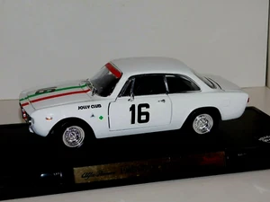 Alfa Romeo 1965 GIULIA SPRINT GTA Rally #16 MUGELLO '66 ROAD SIGNATURE PEGO 1:18 - Picture 1 of 6
