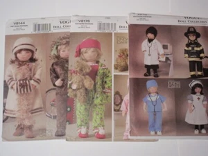 Lot 3 Vogue Linda Carr 18” Doll Clothes Pattern 7678 V8144 V8176 UNCUT FF - Picture 1 of 8