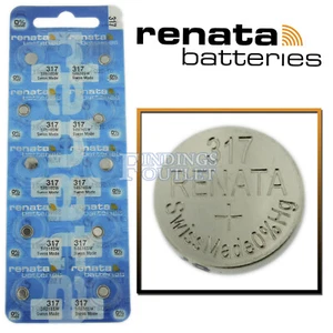 317 Renata Watch Battery SR516SW Swiss Made 0% Mercury Official Distributor - Picture 1 of 3