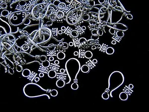 20 Pcs - Tibetan Silver Fancy Hook and Eye Toggle Clasps Findings Jewellery E199 - Picture 1 of 1