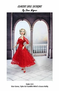 Vestido inspirado en la película estilo 113 patrón de costura Gene Tyler Grace Kelly  - Imagen 1 de 6