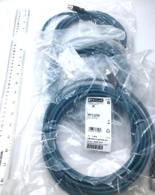 Phoenix Contact Lot of 2 Network Cable NBC-MSD 5.0-93E/MSD SCO New - Image 1 of 4