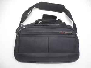 New Samsonite Black 18 X12 X9 Carry-On Bag Shoulder Strap Brifcase Travel Laptop - Picture 1 of 17