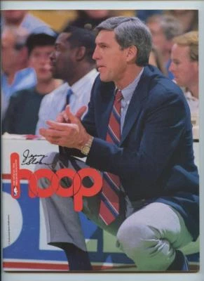 1/8 1991 NBA Basketball HOOP Program Utah Jazz Cleveland Cavaliers Jerry Sloan - Image 1 of 2