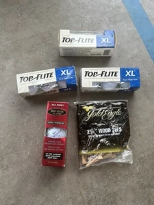 NEW TOP FLITE XL 4 PACK GOLF BALLS WITH NEW WOOD TEES (CP2006059) - Picture 1 of 4
