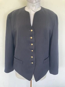 Ladies Navy Lead Rein Jacket Size 14. Ref 804 - Picture 1 of 3