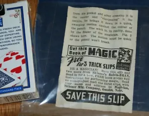 Vintage Cereal Box Magic Coupon Offer (circa 1960s ?) CLEAN-UP SALE TMGS - Picture 1 of 2