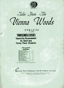 "TALES FROM THE VIENNA WOODS" by Johann Strauss, N. 3398 - 5 Pages - Circa 1940 - Picture 1 of 2