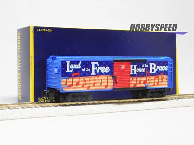LIONEL AMERICAN FLYER PATRIOTIC SOUNDS BOXCAR S GAUGE railroad train 2219150 NEW - Image 1 of 4