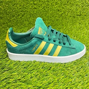 Adidas Campus Niños Talla 4Y Verde Dorado Atlético Gamuza Zapatos para Caminar Tenis - Imagen 1 de 10