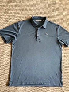 Camisa polo de golf Travis Mathew para hombre azul suave con cuello Dri-Fit XL - Imagen 1 de 12