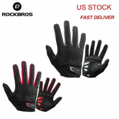 ROCKBROS Guantes de Ciclismo a Prueba de Viento Pantalla Táctil Montar MTB Bicicleta Bicicleta Guantes Foto 1 de 4